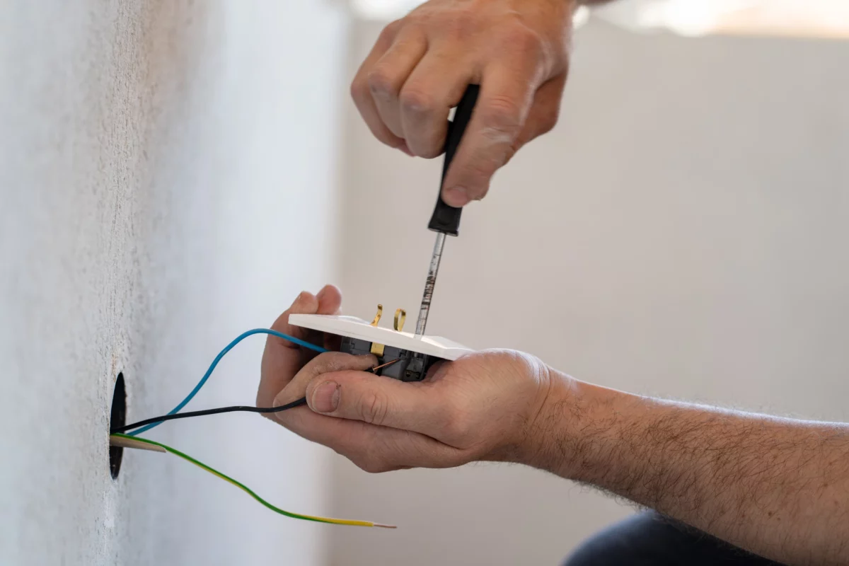 wiring a socket up the wall in the UK